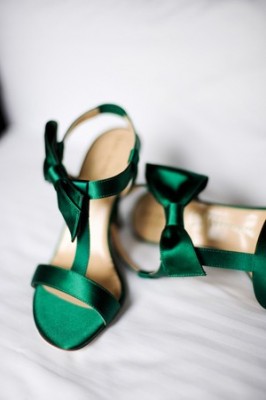 Kate Headley emerald green shoes