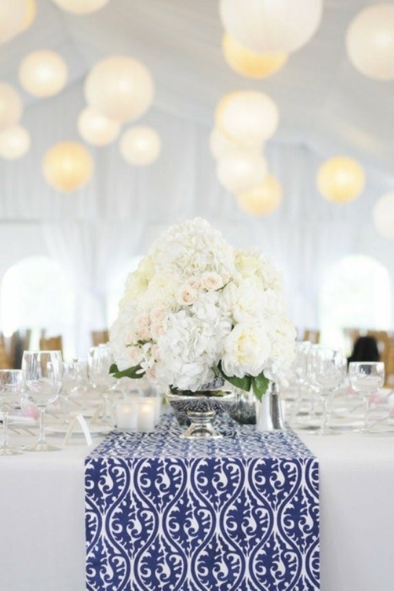 Blue Table Runner