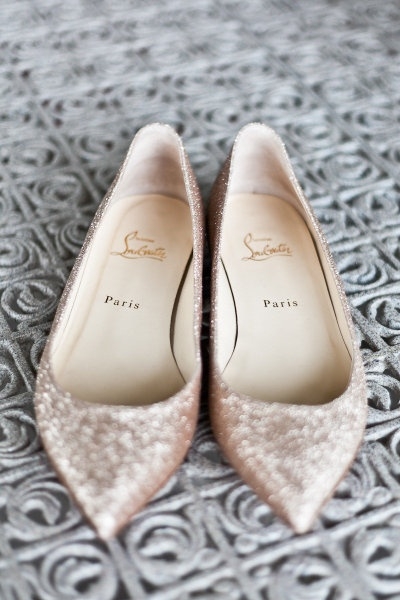 Flat wedding shoes