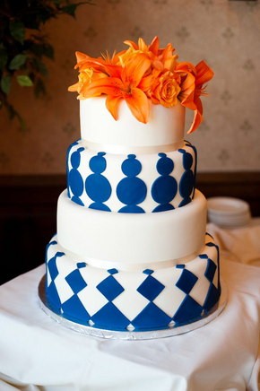 Blue Wedding Cake