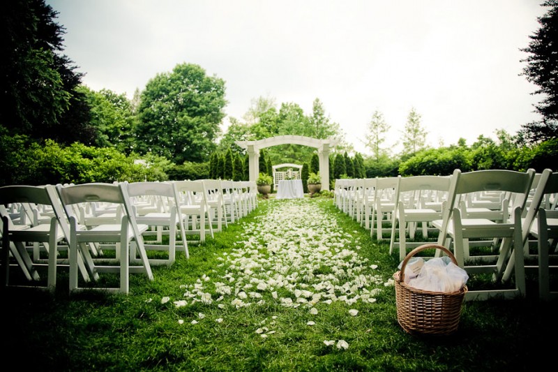 Floral aisle decor