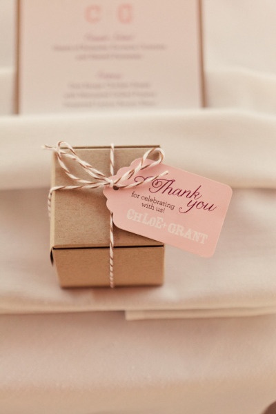 Pink Favor Tags