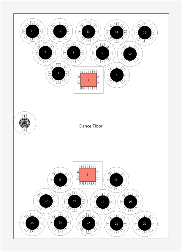 wedding floor plan