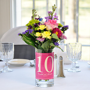Table Number Vases