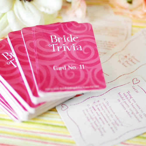 bridal trivia game