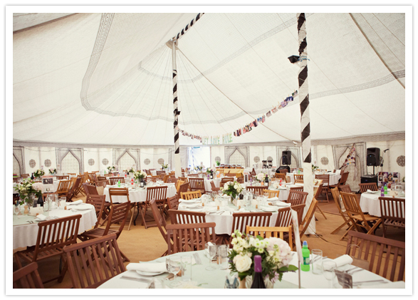 high poles in a wedding