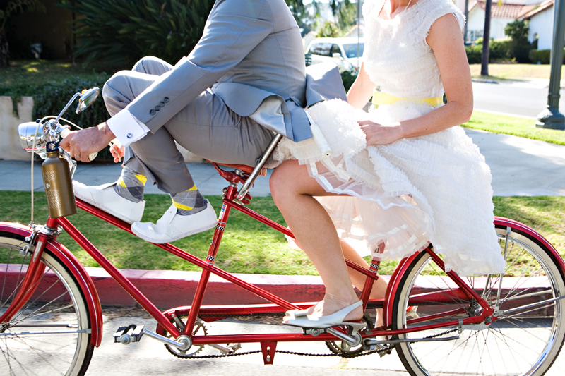 wedding on a bike