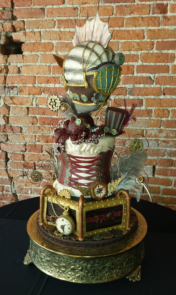 gorgeous steampunk cake