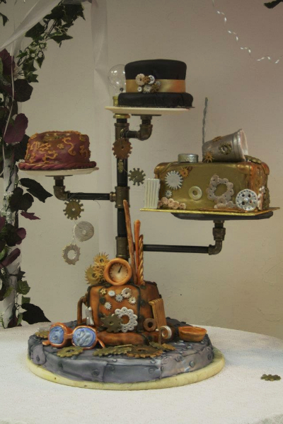 steampunk cake multi layer