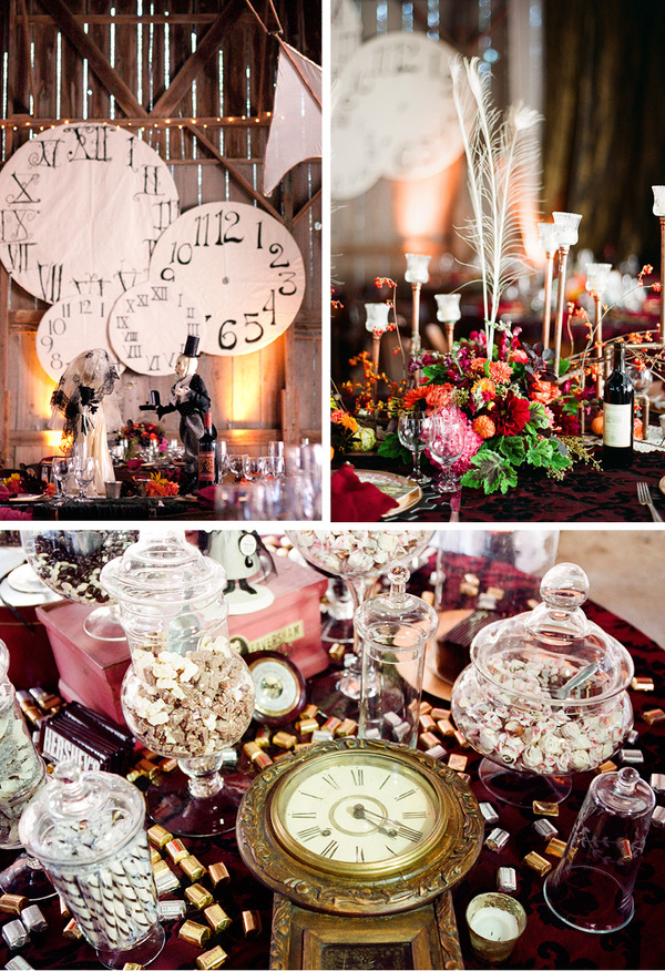 steampunk wedding decor