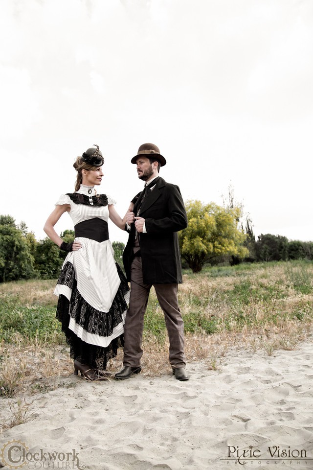 Steampunk wedding dress