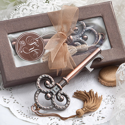 steampunk wedding favors bottle opener