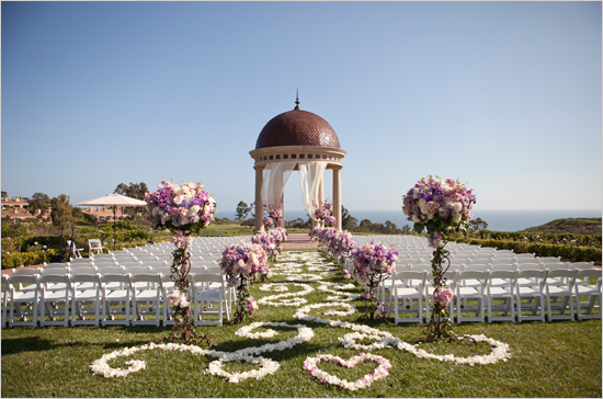 outdoor ceremony with wow! factor