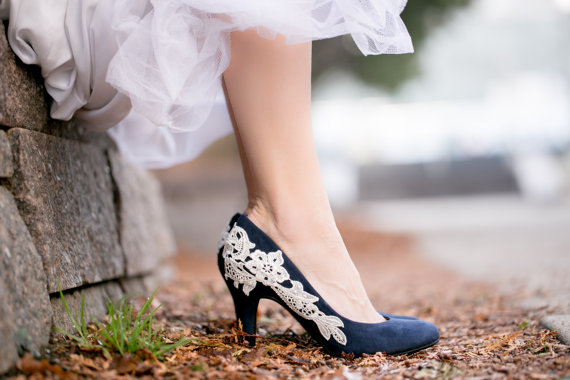 Navy Blue Wedding Shoes