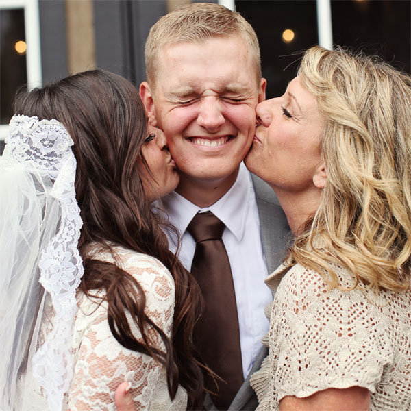 Bride, Groom & Mom