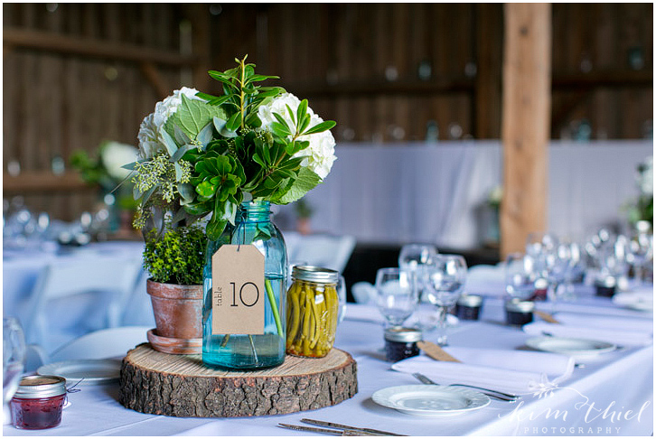 Farm Wedding Centerpiece