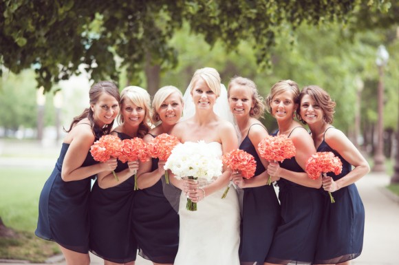 NAVY BLUE & CORAL WEDDING