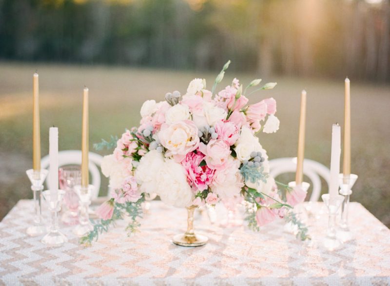 blush and gold spring wedding inspiration