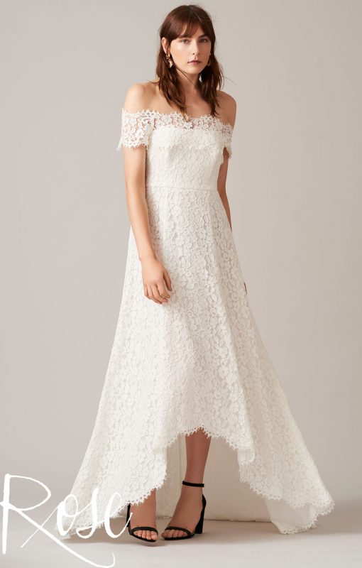 whistles rose wedding dress