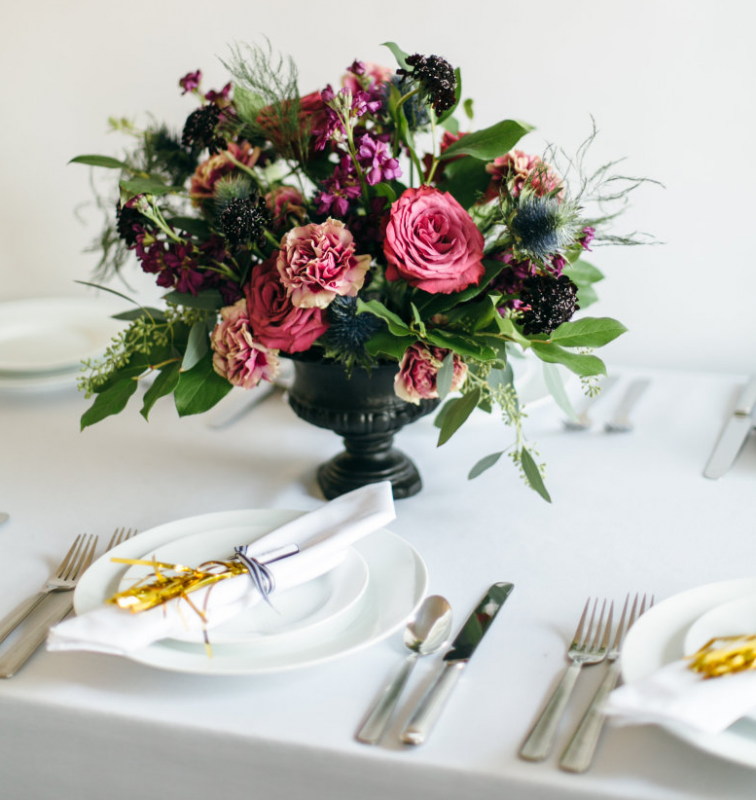 Floral Urn Wedding Centerpiece