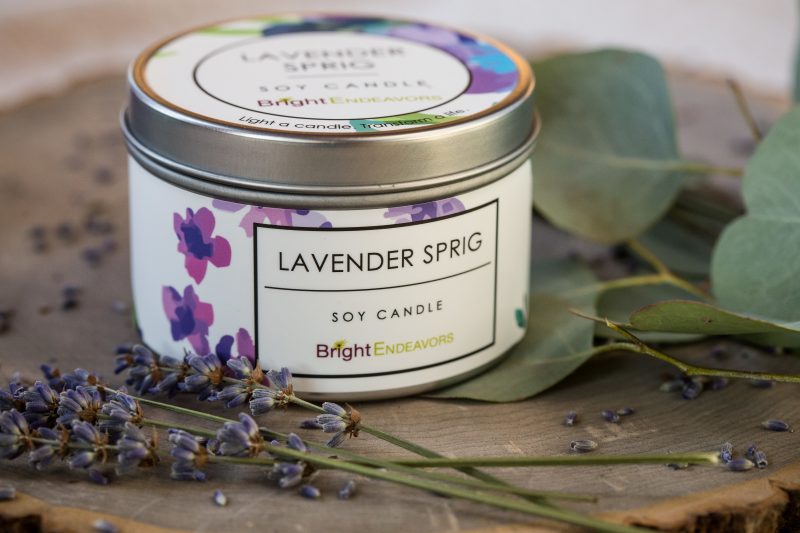 Lavender Sprig Candle