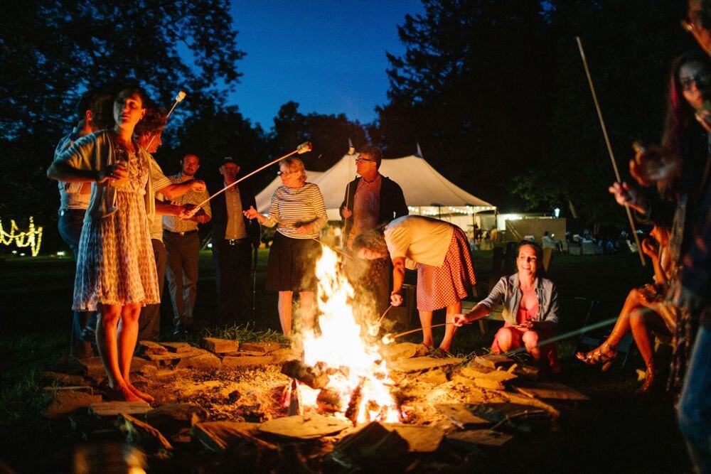 Campfire Site at Wedding