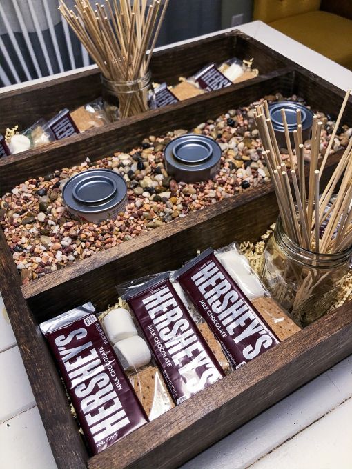 DIY: Rustic Wood S’mores Bar Station